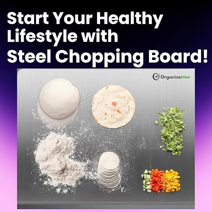 Premium Stainless steel Kitchen Chopping Board (35x31cm)