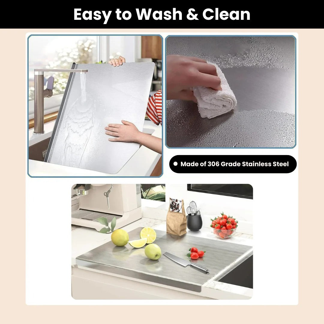 Premium Stainless steel Kitchen Chopping Board (35x31cm)